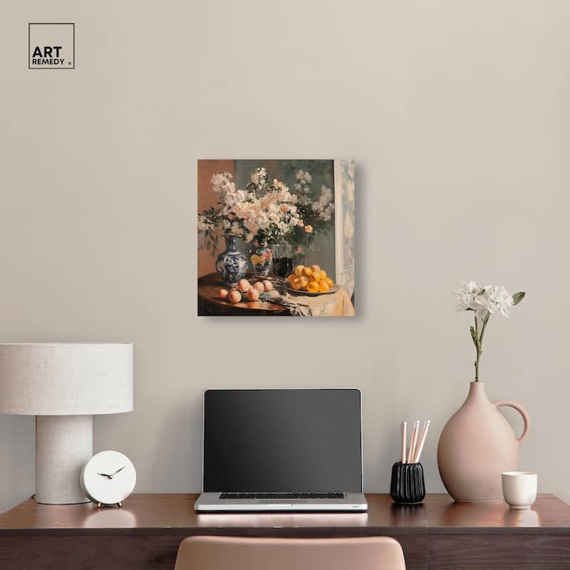Afternoon Still Life Canvas by Art Remedy, Gallery Wrapped