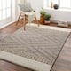 Sarasota Outdoor Safe Farmhouse Netural Area Rug - Black/Mustard - 2' x 3'9"
