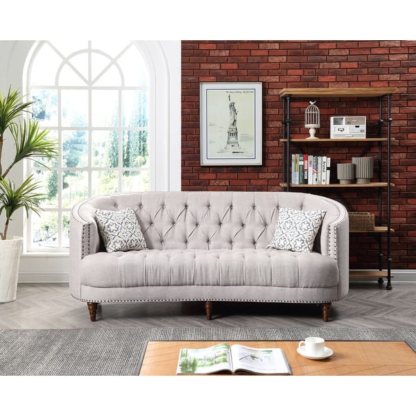 Charleston Tufted Fabric Sofa Bed Bath & Beyond 32667263