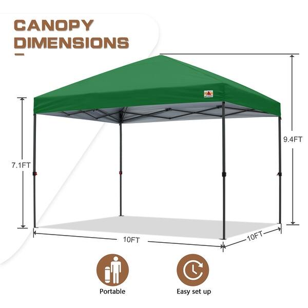 dimension image slide 8 of 26, ABCCANOPY Durable Easy Pop up Canopy Tent Outdoor canopy tent