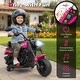 preview thumbnail 23 of 38, Gymax Kids Motorcycle w/Headlight Music Training Wheels Foot Pedal for