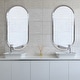 preview thumbnail 2 of 8, Allan Andrews Stainless Steel Simone Wall Mirror Collection