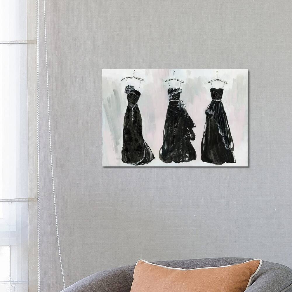 iCanvas "Black and Bling I" by Sally Swatland Canvas Print