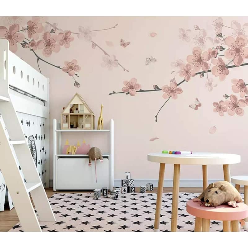 GK Wall Design Sakura Flower Cherry Blossom Asiatic Removable Wallpaper