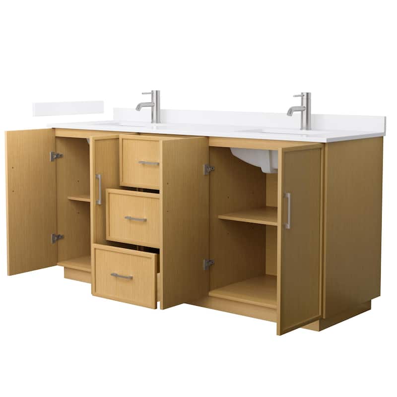 Wyndham Collection WCH7474-72D-QTZ-UNSMXX Elan TK 72" Free Standing