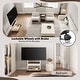 preview thumbnail 4 of 19, FITUEYES Mobile TV Stand Modern Storage TV Cart Mount for TVs Up to 85 Inch