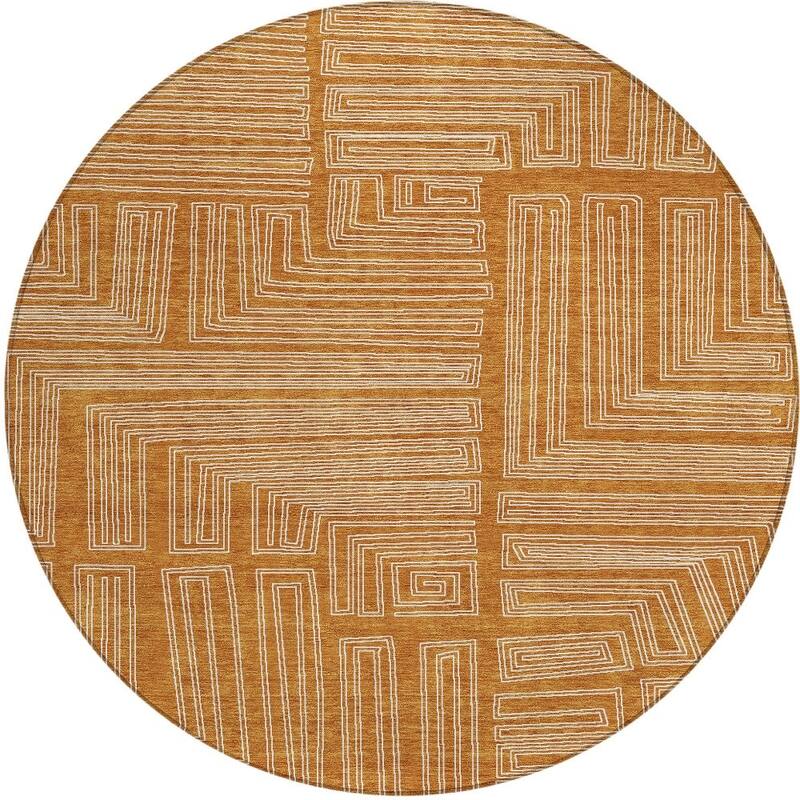 HomeRoots Geometric Transitional Rectangle Outdoor Rug