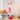 Sitting Girl Easter Rabbit Decoration with Dangling Legs - 16.5" - Cream and Pink