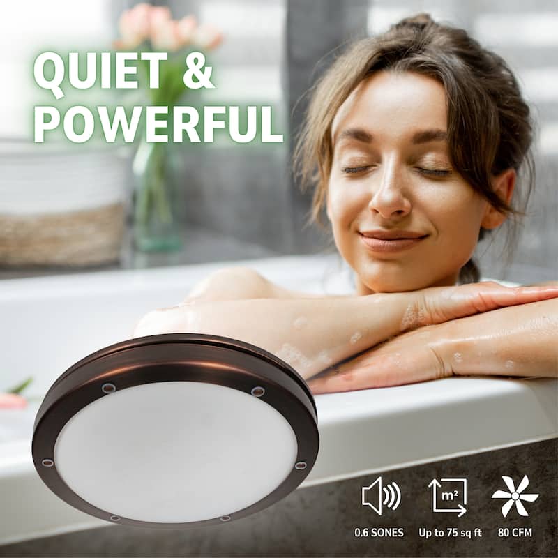 Hunter Bath Fan - Oasis Bath Ventilator With Light and Night Light