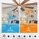preview thumbnail 46 of 46, Parrot Uncle 60" Farmhouse Integrated LED Windmill Ceiling Fan with Light and Remote