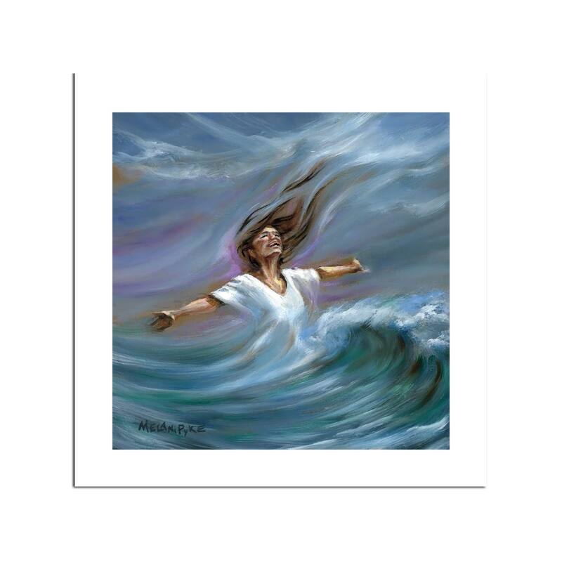 Wind And Waves Fine Art Paper Print by Melani Pyke - Multi