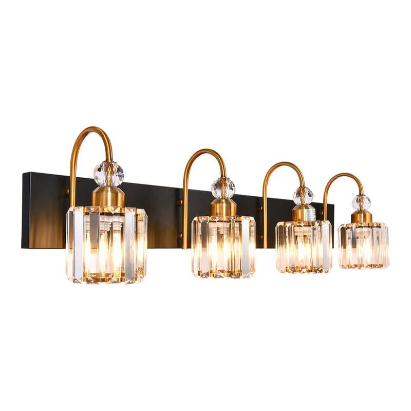 Dimmable Vanity Light With Crystal Accent