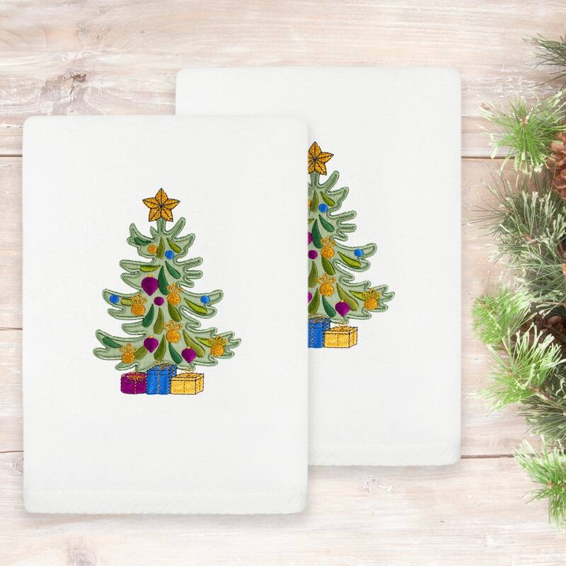 Authentic Hotel and Spa Christmas Presents 2PC Hand Towel Set