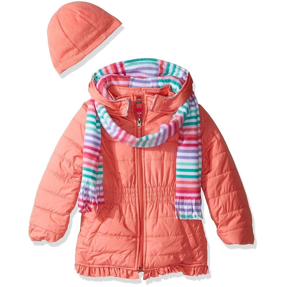 Shop Pink Platinum Girls 2t 4t Solid Winter Jacket Mint Free