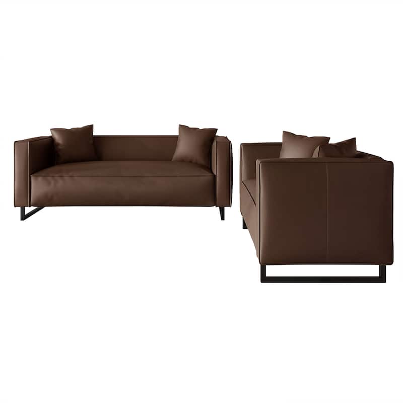 CraftPorch Mid Century Modern 2- Pieces Upholstered Living Room Set