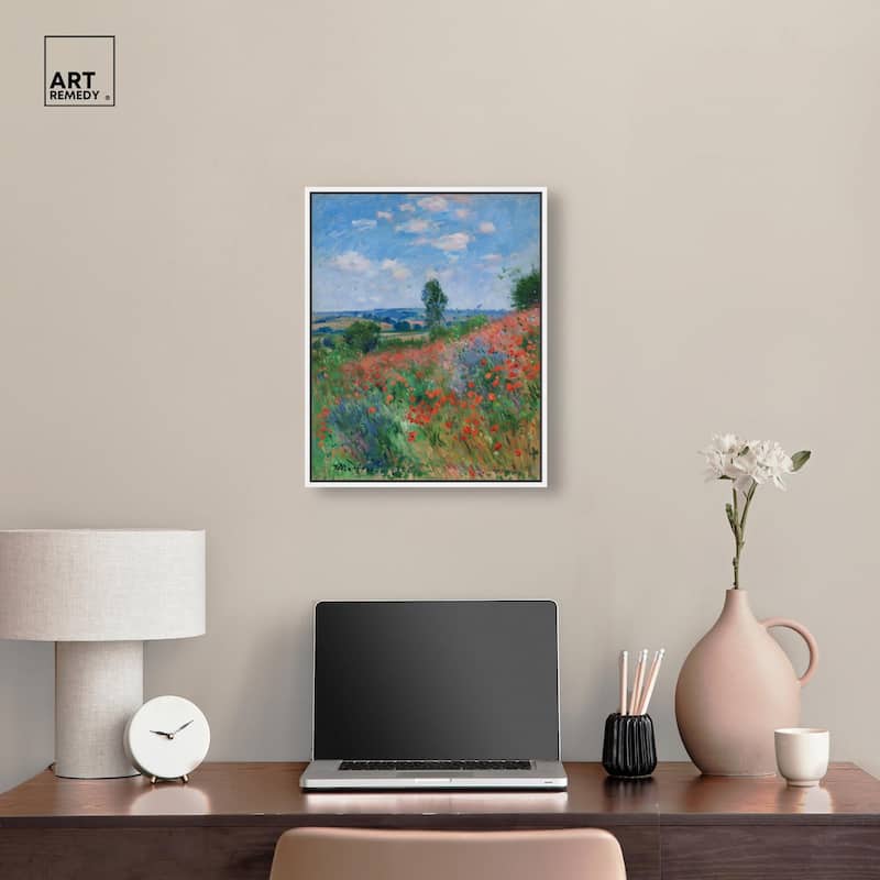 Blanket of Poppies II Canvas by Art Remedy