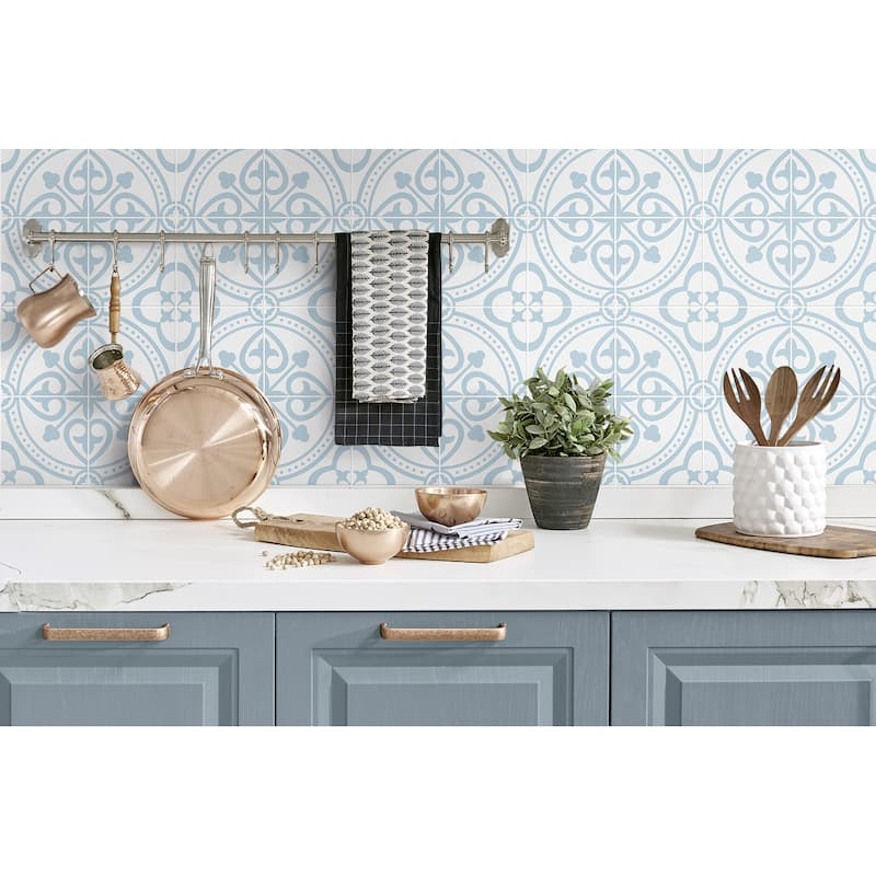 Luxe Haven Villa Mar Tile Peel and Stick Wallpaper