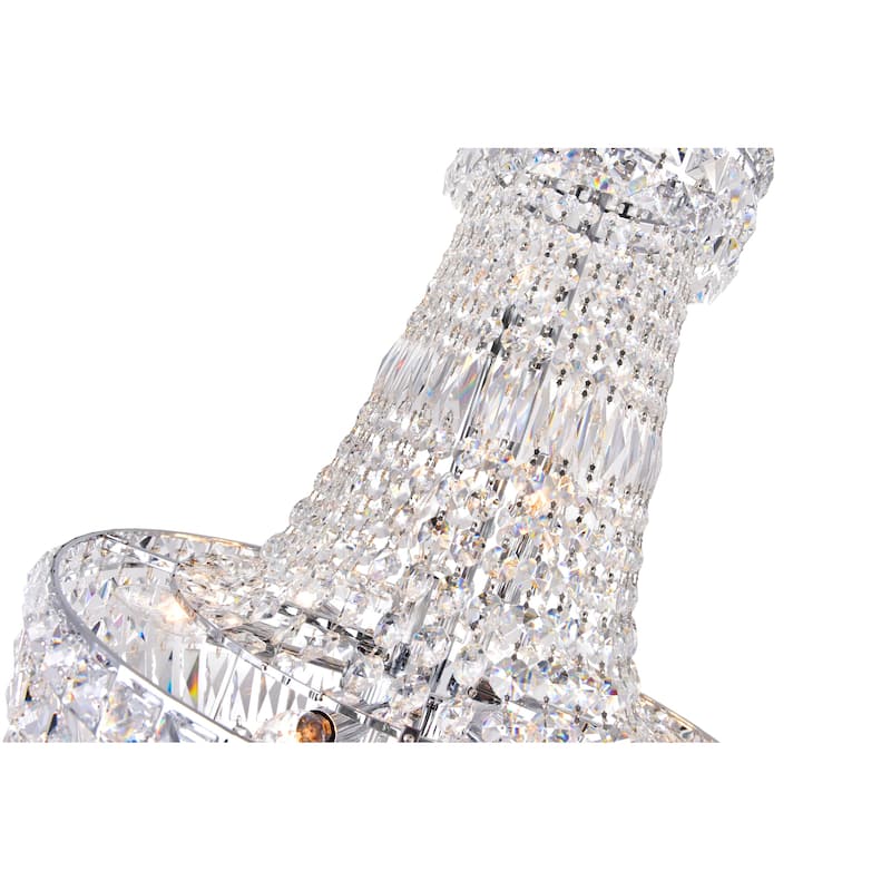 Stefania 13 Light Down Chandelier With Chrome Finish