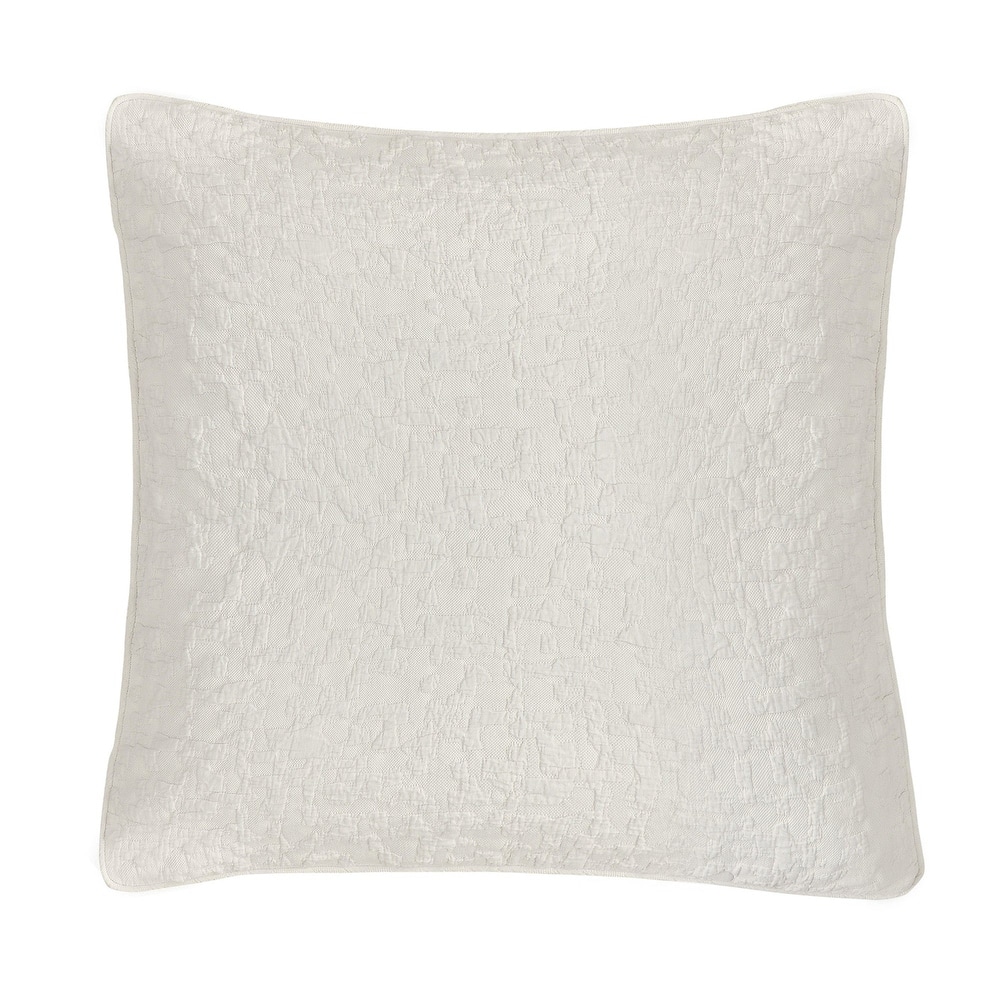 HiEnd Accents Porto Matelassé Textured 27x27 inch Euro Pillow Sham
