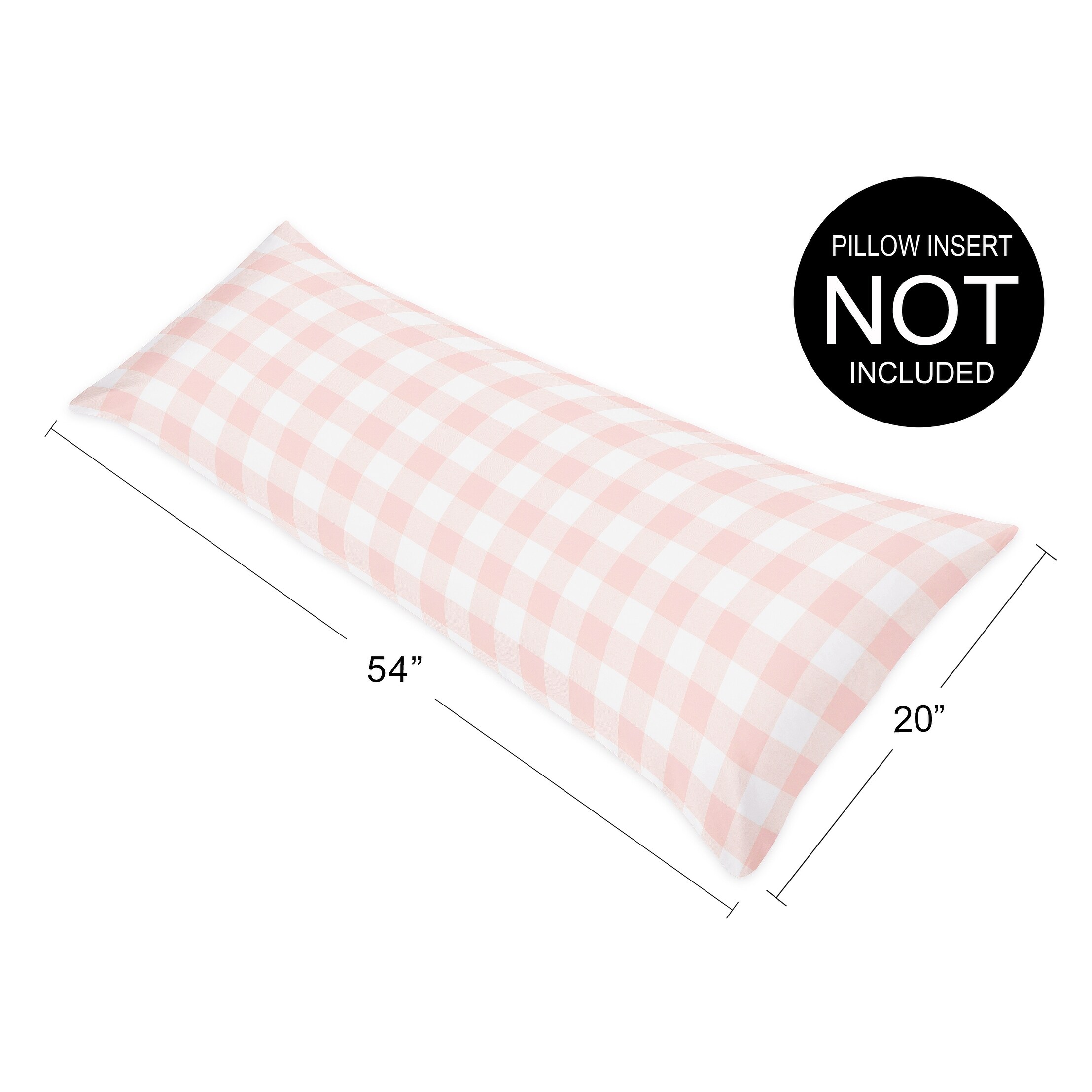 Pink buffalo check pillow sales