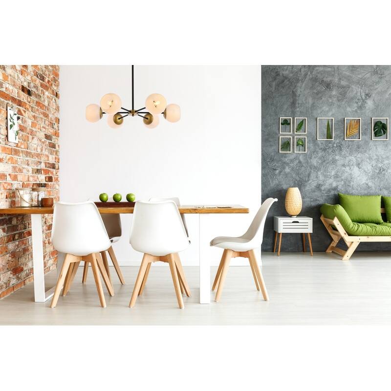 Brooke 30 inch Pendant with White Shade - N/A