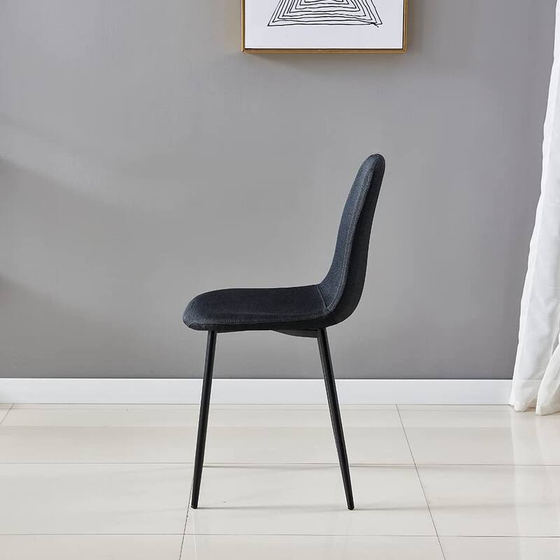 Modern Upholstered Cover Dining Chair for Kitchen, Set of 4 - N/A
