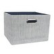preview thumbnail 1 of 2, Lambs & Ivy Blue Foldable/Collapsible Storage Bin/Basket Organizer with Handles