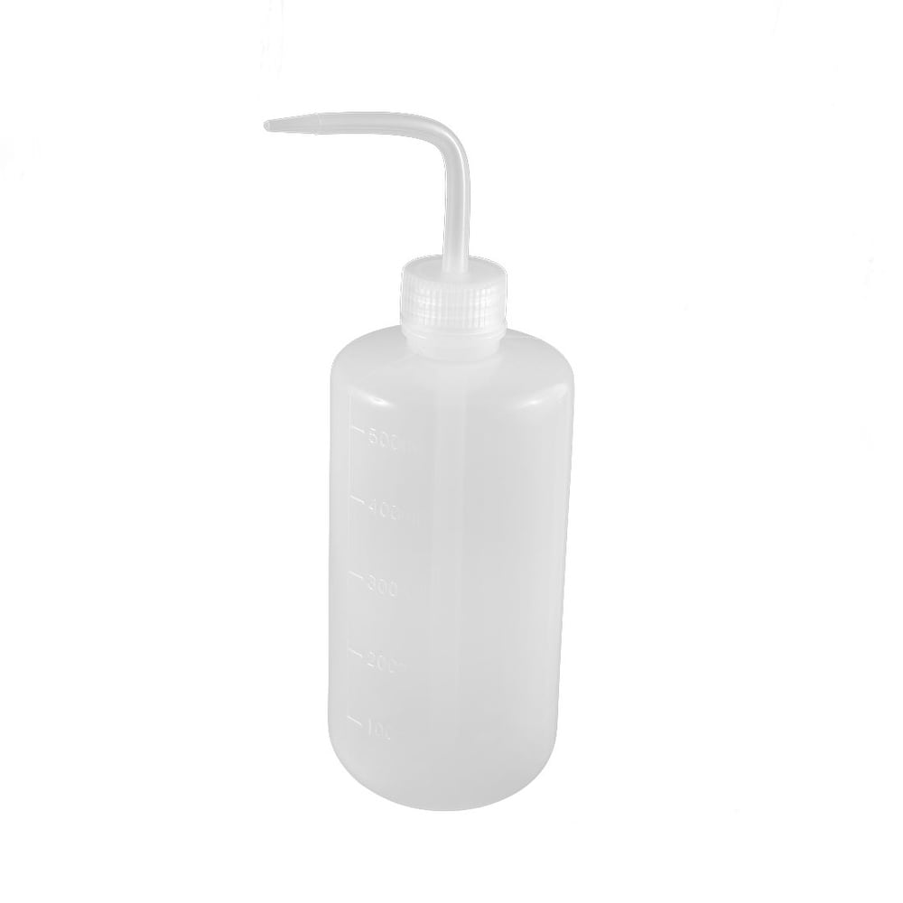 500mL Kitchen Plastic Tube Pour Spout Oil Graduated Squeeze Bottle Clear  2pcs