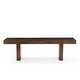 preview thumbnail 5 of 3, Timbergirl Dark Walnut Mango Wood Bench - 60"
