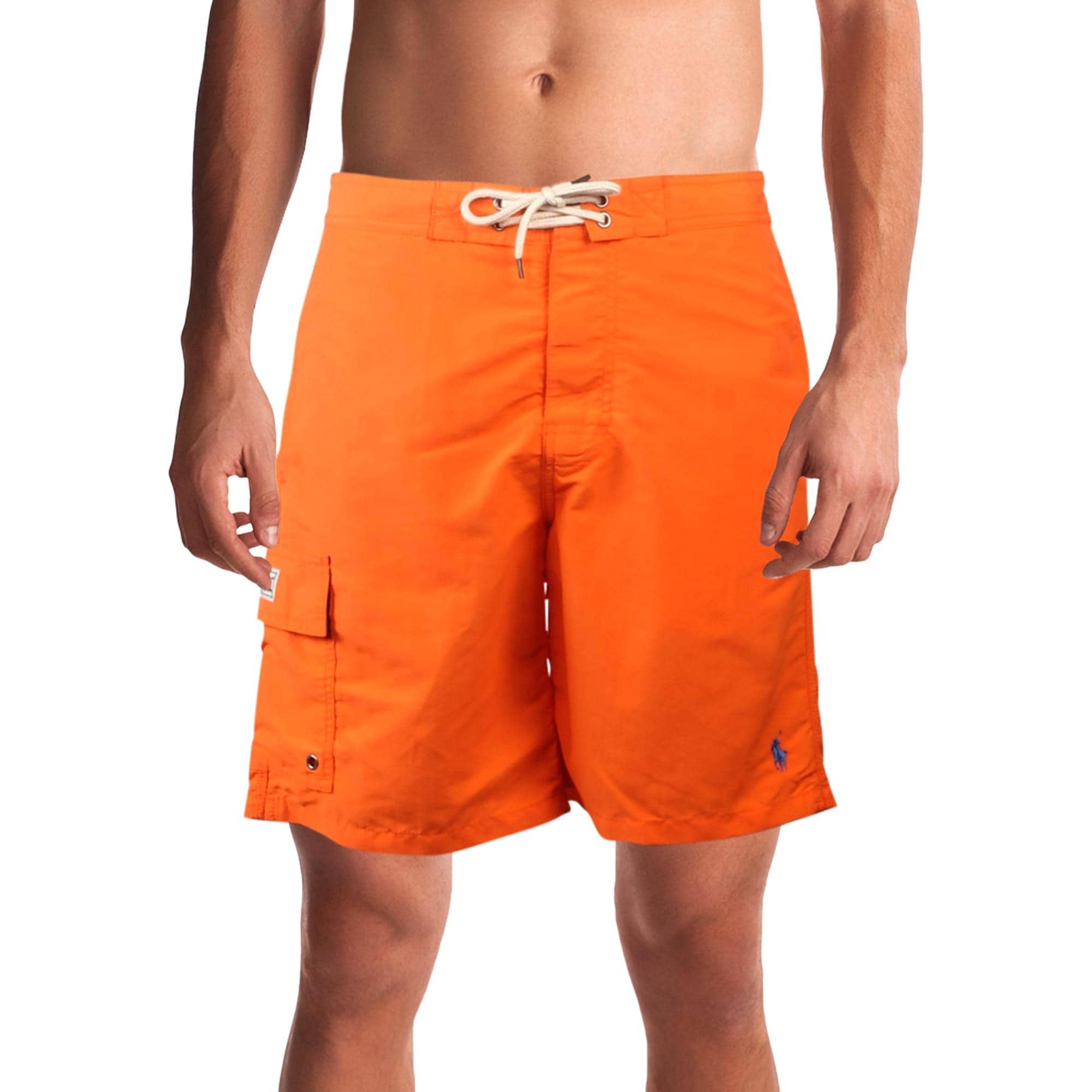 orange polo swim trunks