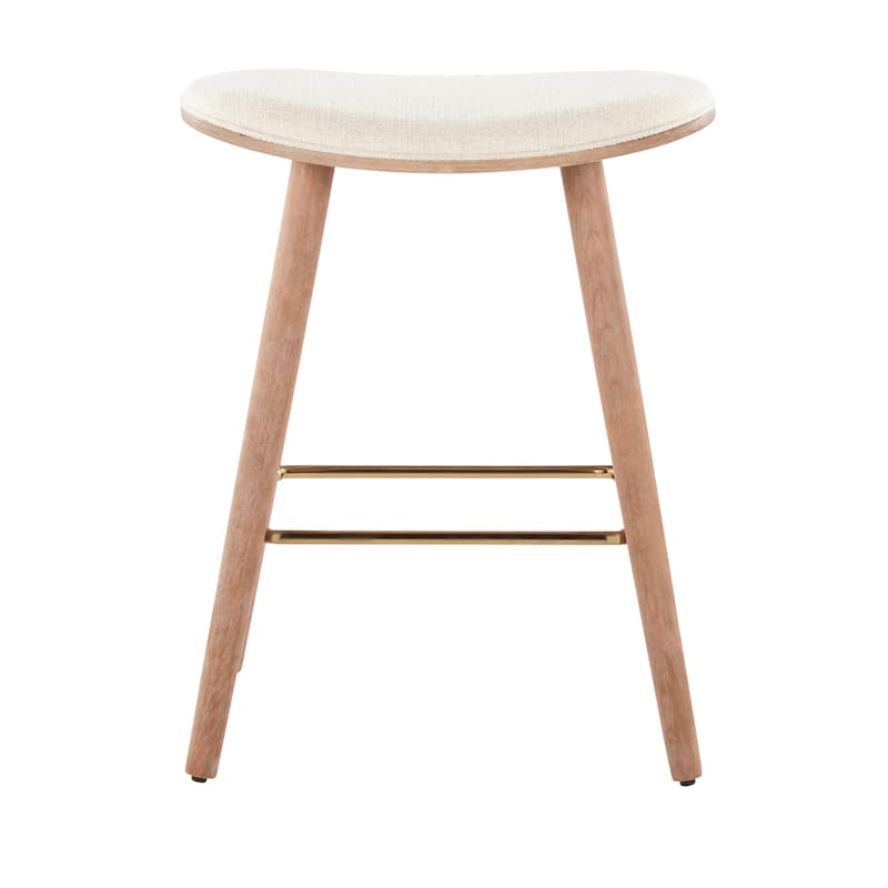 Cooper Grove Albstadt White Washed Counter Stool - Set of 2