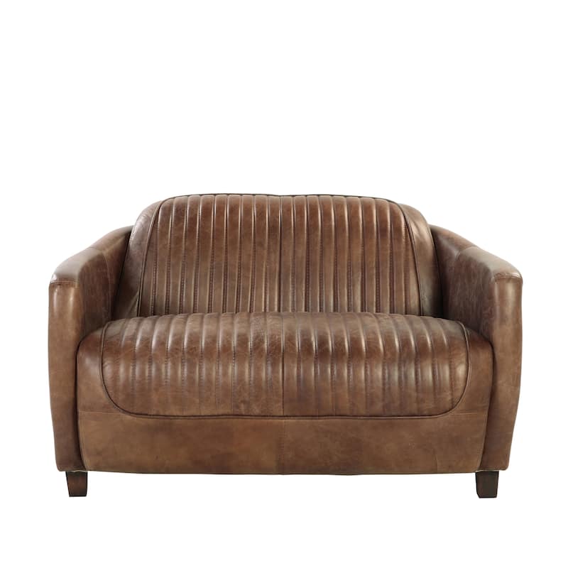 Bailee Retro Brown Loveseat