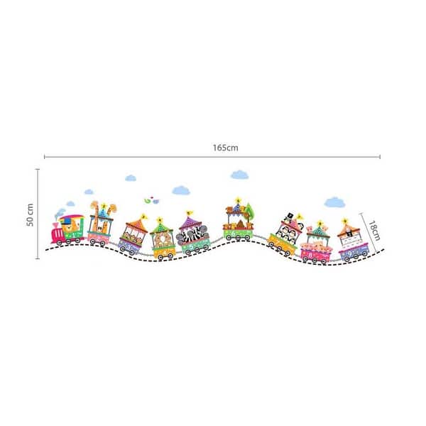 dimension image slide 3 of 4, Walplus Kids Circus Numbers Children Wall Sticker Nursery Decor Decal