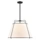 preview thumbnail 2 of 33, Light Society Lise 22" Chandelier Black/White