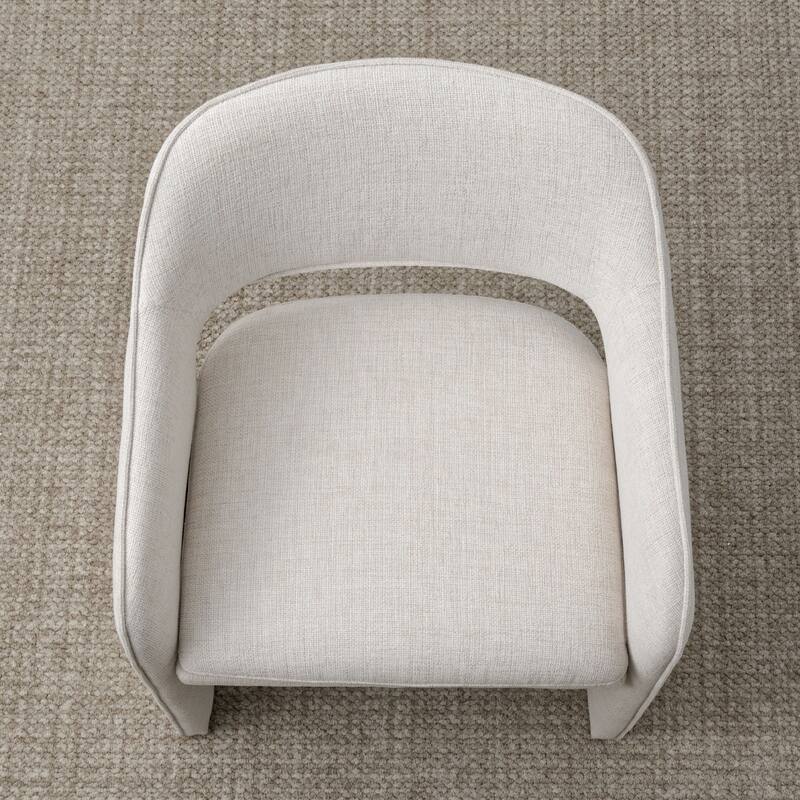 19" Seat Height Upholstered Fabric Dining Armchair (Set of 4)