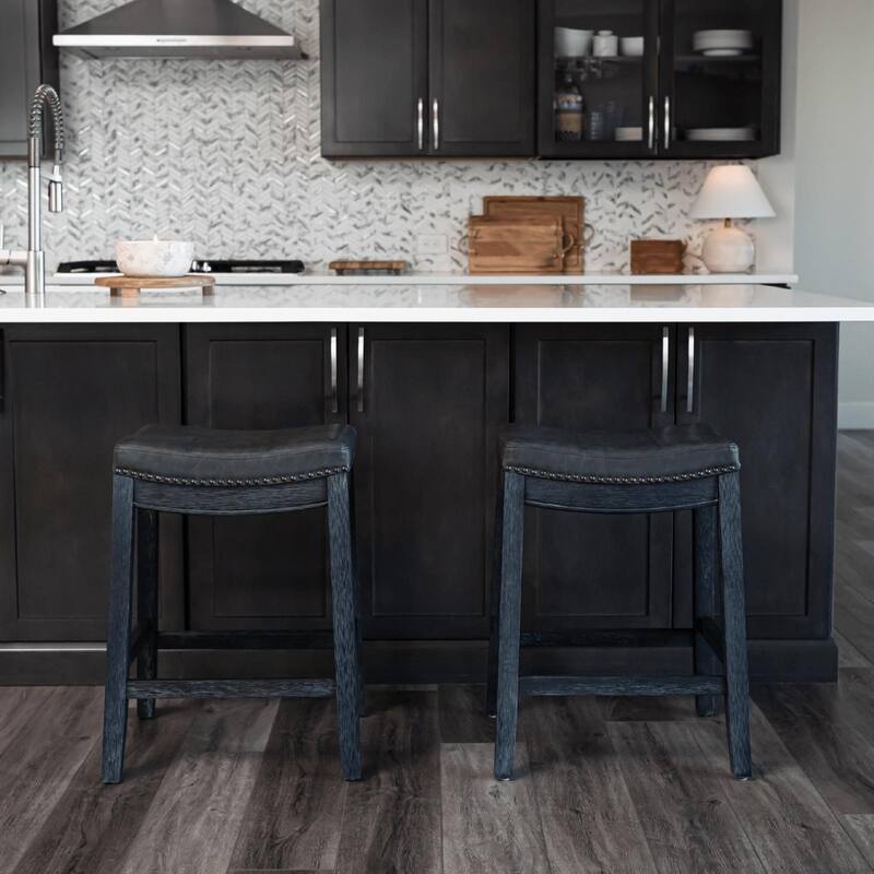 Maven Lane Sophia Saddle Kitchen Dining Stool
