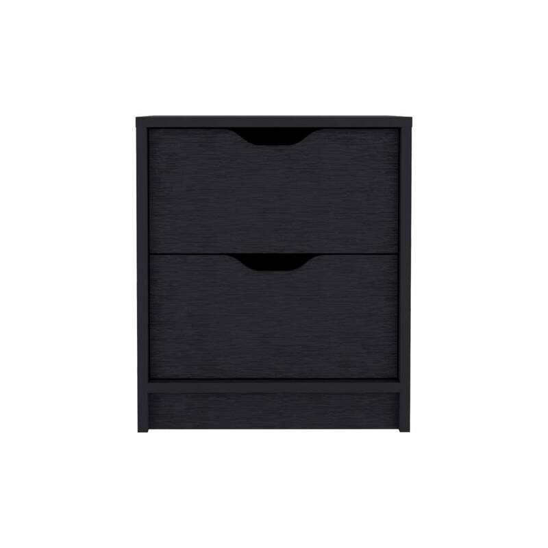 2 Drawers Nightstand, Pull Out System Black Bed Bath & Beyond 38938160