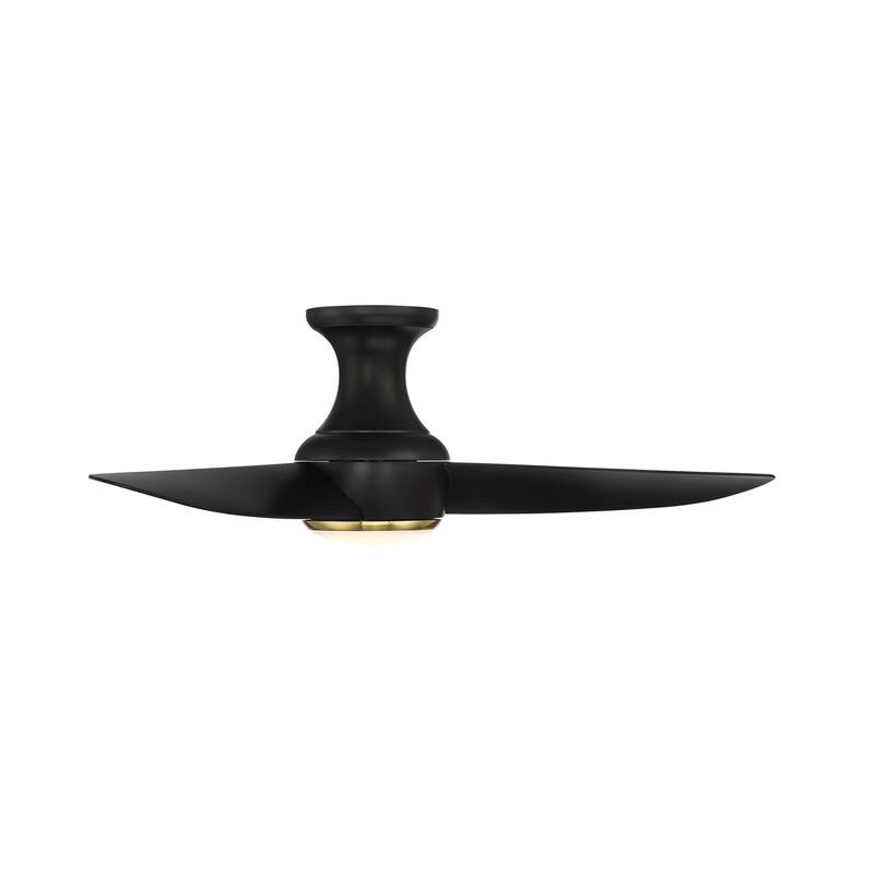 Corona 3-Blade Smart FlushMount Ceiling Fan 44in 3000K LED & Remote - N/A