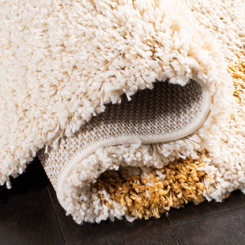 SAFAVIEH Hudson Shag Estella Diamond Trellis 2-inch Thick Rug
