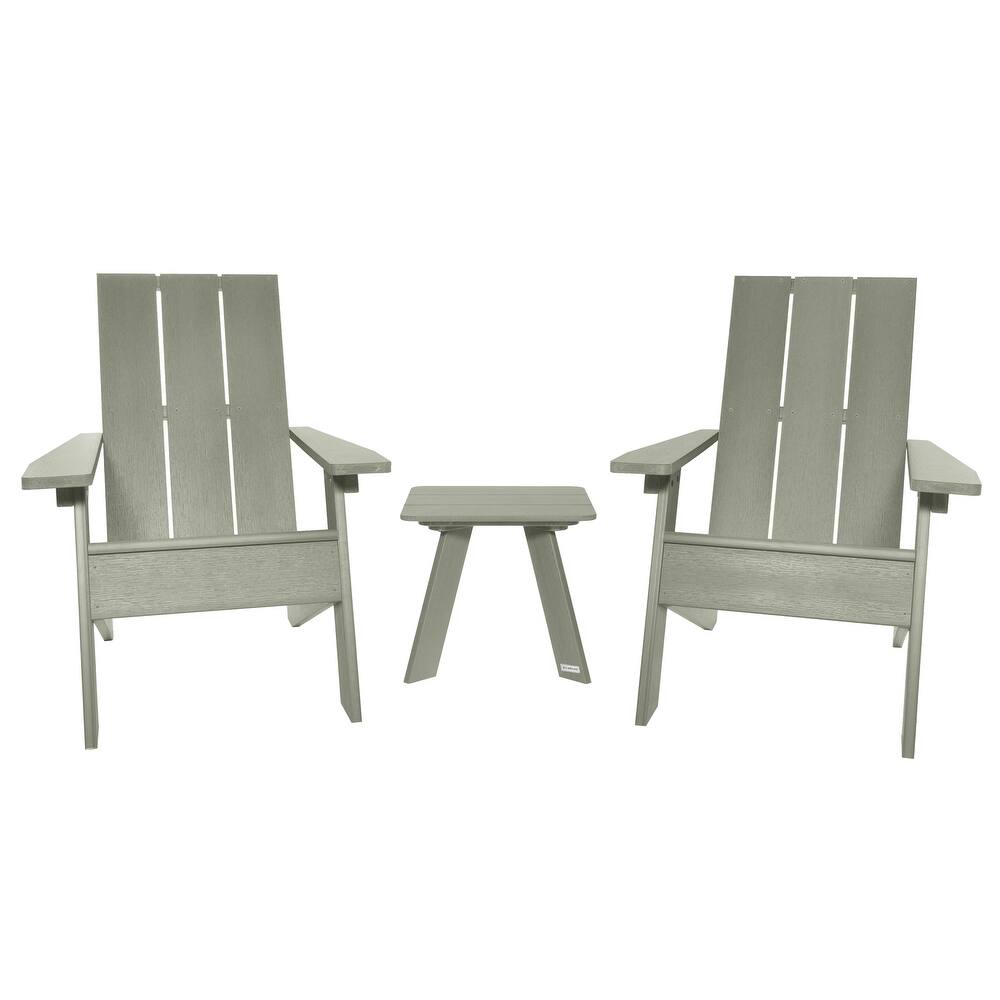HIGHWOOD 3-piece Adirondack Chairs and Side Table Set