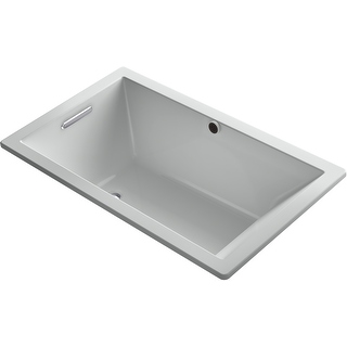underscore 1848 reversible soaking kohler undermount drain rectangle tub acrylic drop