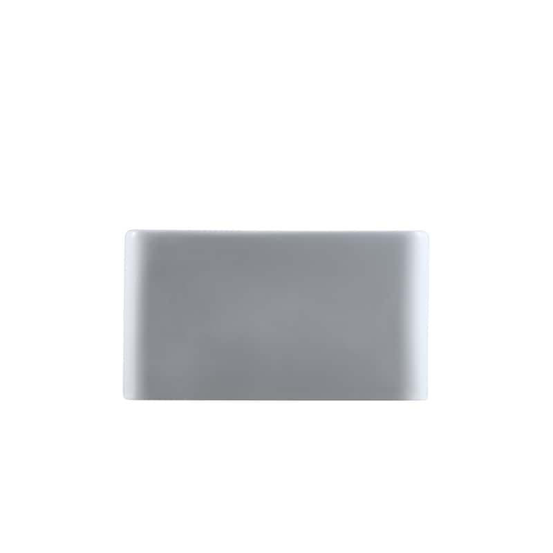 Durable 30-Inch Fireclay Farmhouse Apron Reversible Single Bowl White Kitchen Sink with Strainer
