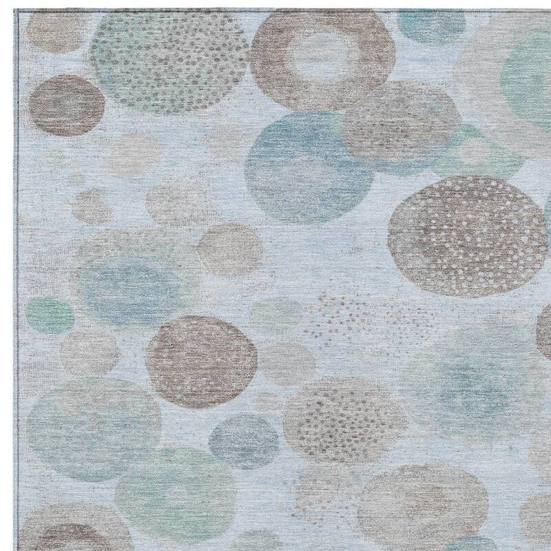 HomeRoots Geometric Transitional Rectangle Outdoor Rug