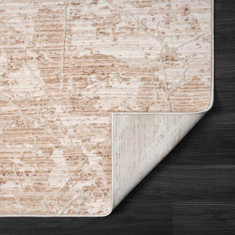 Sevita Lancaster Beige Abstract Area Rug