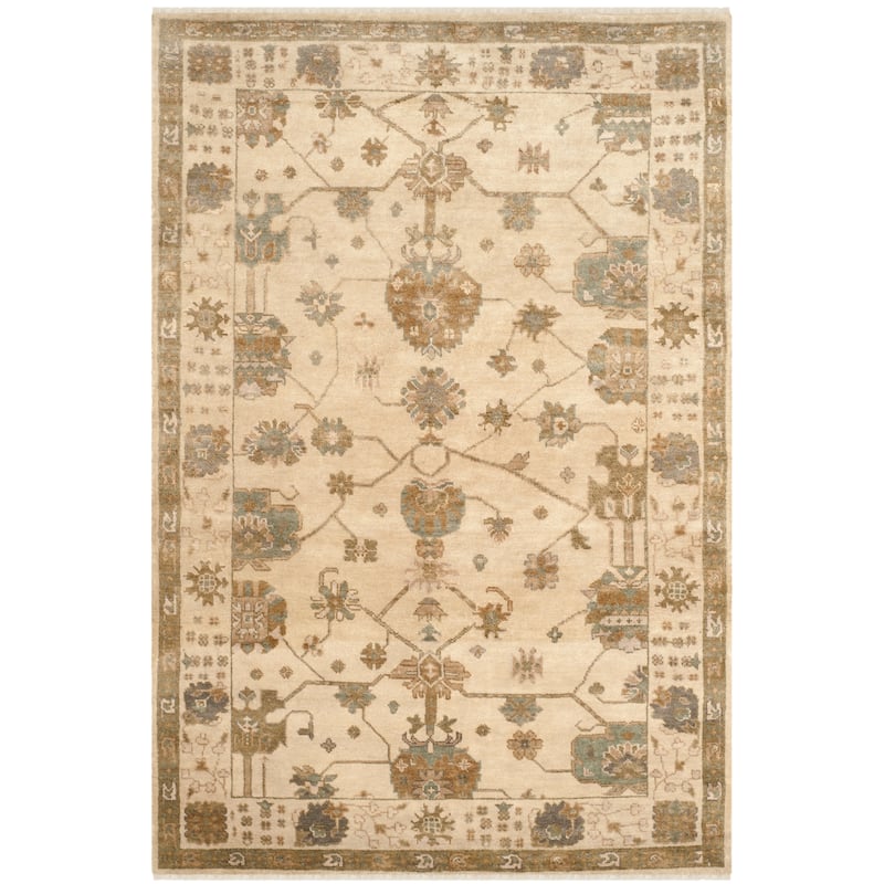 SAFAVIEH Couture Hand-knotted Oushak Niva Traditional Oriental Wool Rug