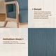 preview thumbnail 42 of 141, 25" W Mid Century Upholstered Wood Accent Chair with Pillow set of 2