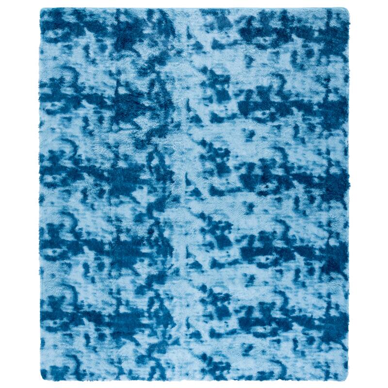SAFAVIEH Rainbow Shag Didy Shag Rug - 8' x 10' - Blue