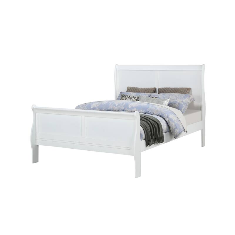 Lillie White Sleigh Bed - Full