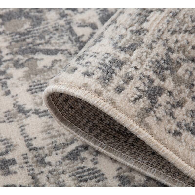 Alana Dale Medium Gray Medallion Area Rug