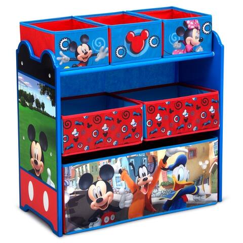Disney Mickey Mouse 6 Bin Design and Store Toy Organizer by Delta Children